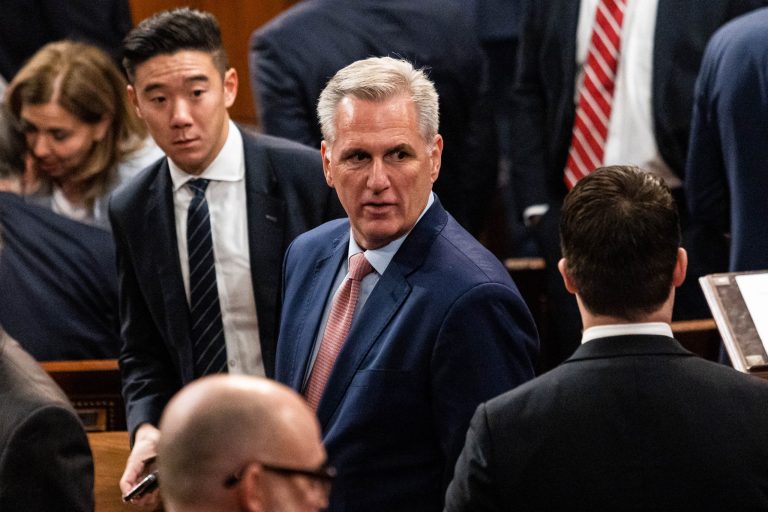 ‘Never Kevin’ Republicans shift support to Jordan in speaker vote’s second ballot