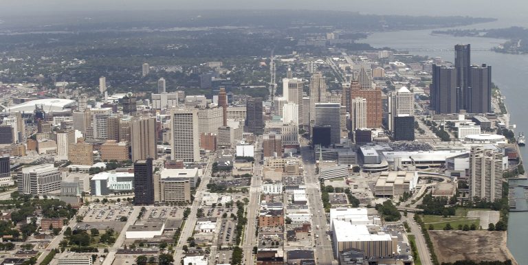 On July 18, Detroit became the largest city in U.S. history to file for bankruptcy when State-appointed emergency manager Kevyn Orr asked a federal judge for municipal bankruptcy protection. (AP/Paul Sancya)