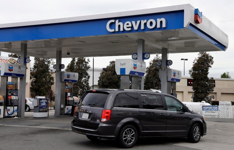 Trump said the trucking industry would support raising the 18-cent tax on gasoline and 24-cent tax on diesel 