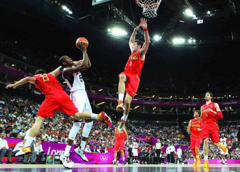 Christian Petersen/Getty Images
Kevin Durant scored 30 points against Spain on Sunday in the gold-medal game.