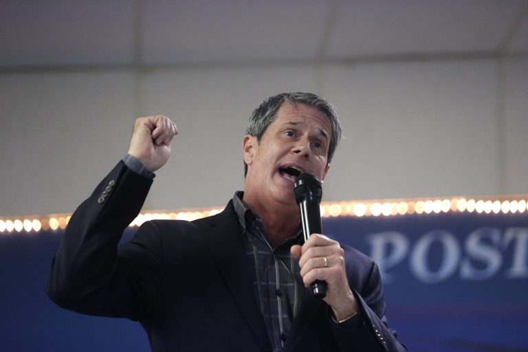 Sen.David Vitter, R-La., speaks at a campaign stop for Senate candidate, Rep. Bill Cassidy, R-La., at VFW Post 5951 in Bossier City, La., Monday, Oct. 13, 2014. (AP Photo/Gerald Herbert)