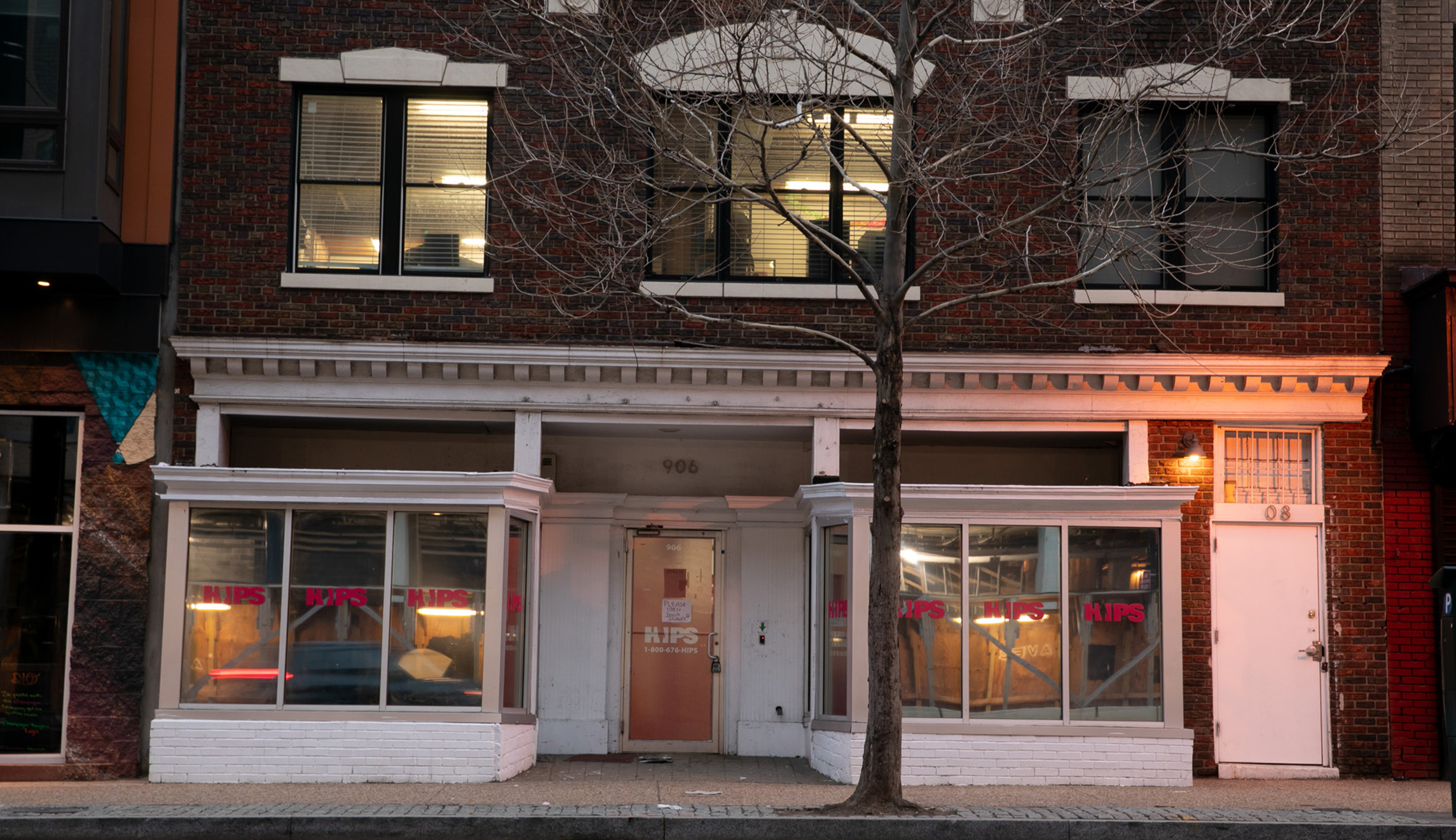 The HIPS office building is seen in in Washington, D.C., on Friday. HIPS provides assistance and support to sex workers in the Washington D.C. area.