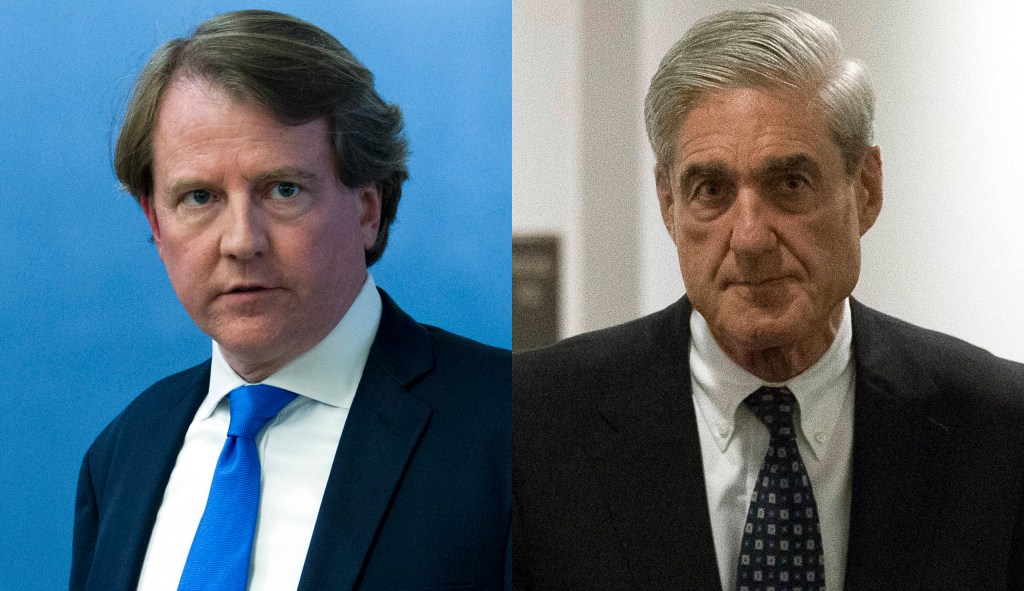 Trump: McGahn was closer to being fired than Mueller