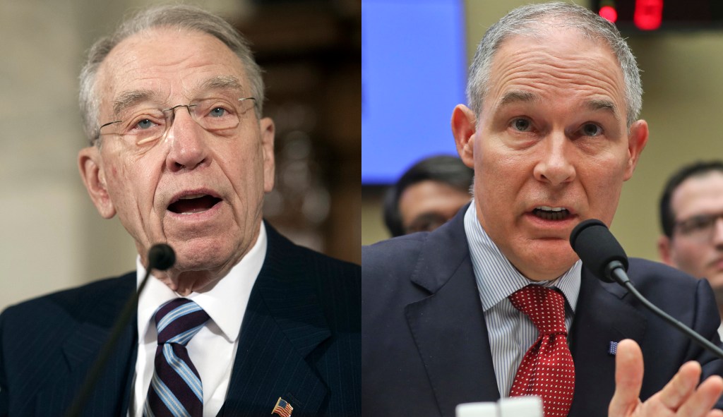 Chuck Grassley will call for Scott Pruitt to resign if he doesn’t move on Trump’s ethanol fix