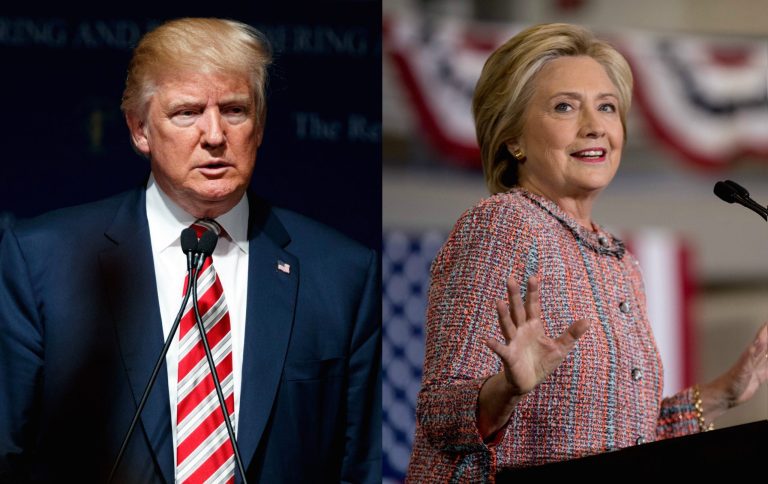 In Ohio, Trump holds a slim 1-point lead over the former secretary in Ohio. (AP Photos)