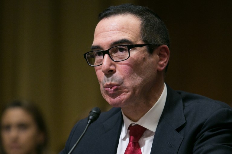 The ad will run in states of Senate Finance Committee members who will vote on the Treasury nominee. (Graeme Jennings/Washington Examiner)