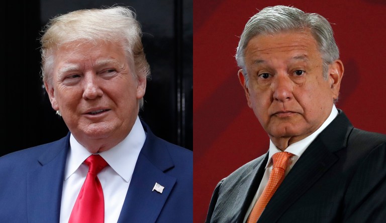 Donald Trump and AndrÃ©s Manuel LÃ³pez Obrador