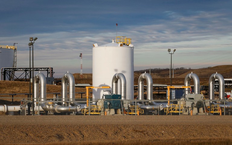 Environmental groups and climate change activists vowed to block every inch of the Keystone XL oil pipeline's construction after President Trump approved the project Friday. (Jeff McIntosh/The Canadian Press via AP, File)