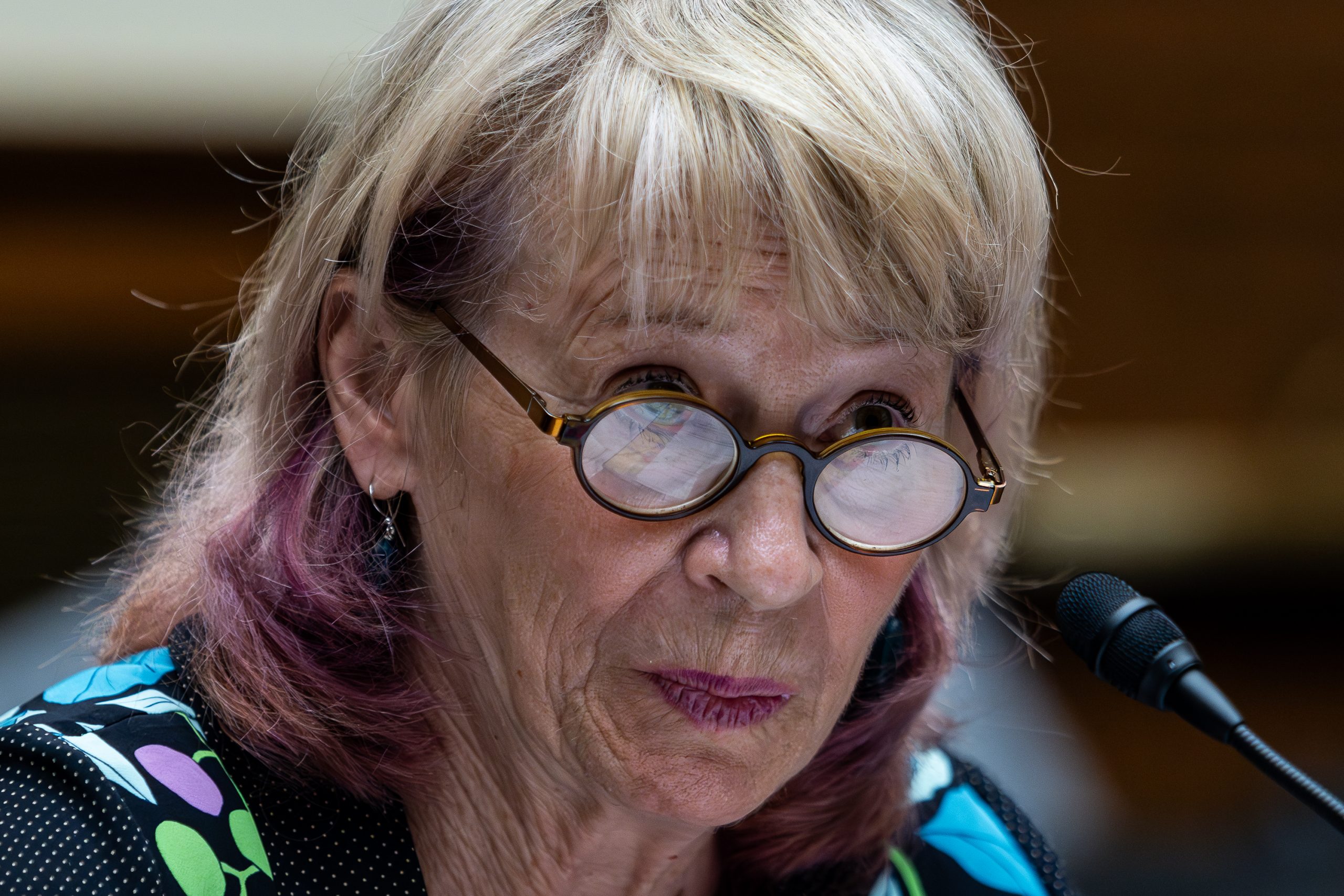 Department of Energy Under Secretary for Science and Innovation Dr. Geraldine Richmond is questioned by lawmakers during a at subcommittee on Economic Growth, Energy Policy, and Regulatory Affairs hearing, to investigate the Biden Administrations new regulations on gas stoves and other appliances, on Tuesday, July 18, 2023, on Capitol Hill.