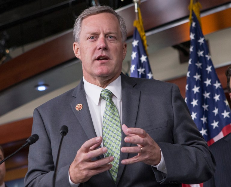 Rep. Mark Meadows, R-N.C., and other members of the House Freedom Caucus want a vote 