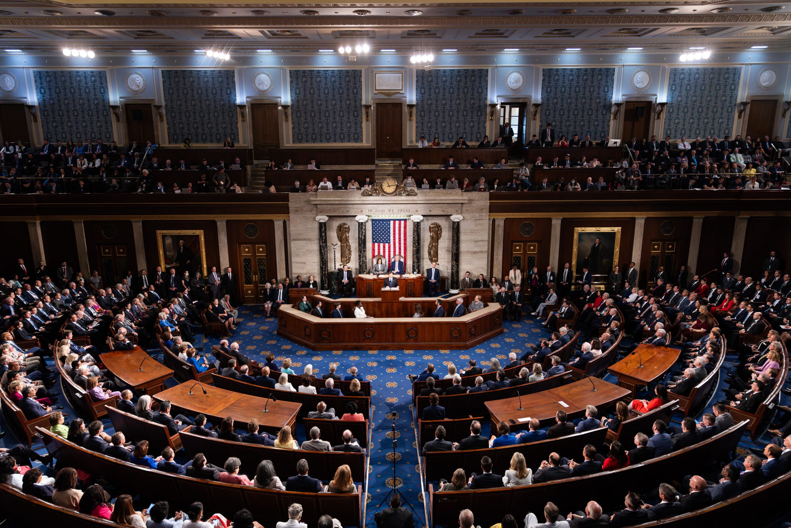 Israel President Isaac Herzog addresses a joint session of Congress in the House chamber at the U.S. Capitol July 19, 2023. 