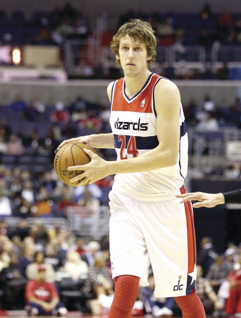 Alex Brandon/AP
Jan Vesely has averaged 2.6 points and 2.5 rebounds in 43 games this season.