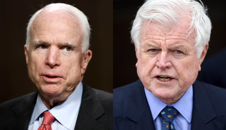 John McCain and Ted Kennedy