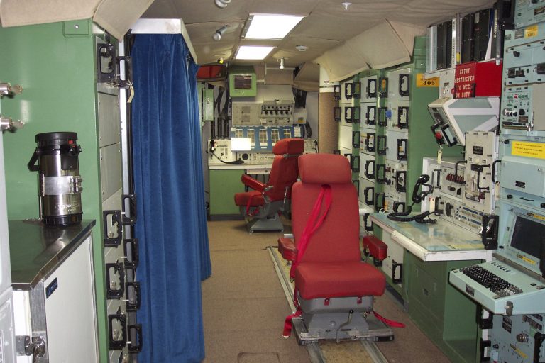 FILE - This file photo provided by the National Park Service shows the inside of the deactivated Delta Nine Launch Facility near Wall, S.D., that is now open to the public. The hundreds of nuclear missiles that have stood war-ready for decades in underground silos along remote stretches of America, silent and unseen, packed with almost unimaginable destructive power, are a force in distress, if not in decline. (AP Photo/National Park Service, File)