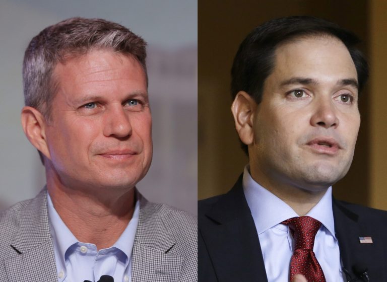 Bill Huizenga, who will also serve as Rubio's state chairman in Michigan, gave his endorsement Tuesday. (AP Photo/Carlos Osorio)