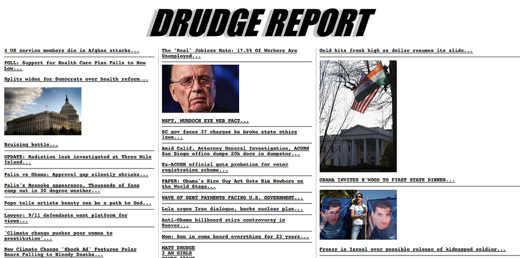 Drudge badly bungles a supposed story about juvenile delinquents at a Chicago protest