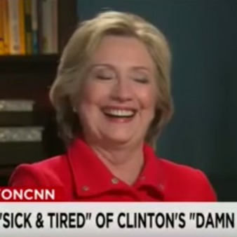Hillary Laughs at Mention of FBI Investigation