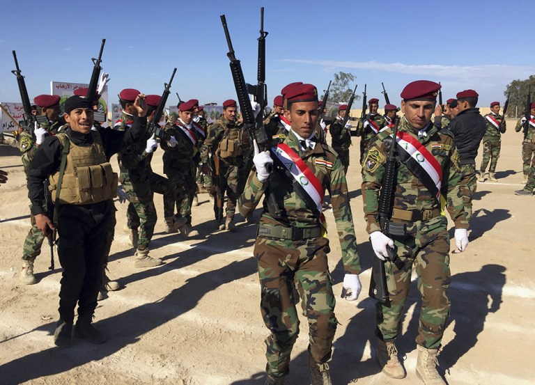 Iraqi Prime Minister Haider al-Abadi has announced a goal of retaking Mosul, the de facto capital of the Islamic State group in Iraq, by the end of this year, but U.S. military officials are noting a certain lack of urgency on the ground. (AP Photo/Ali Abdul Hassan)