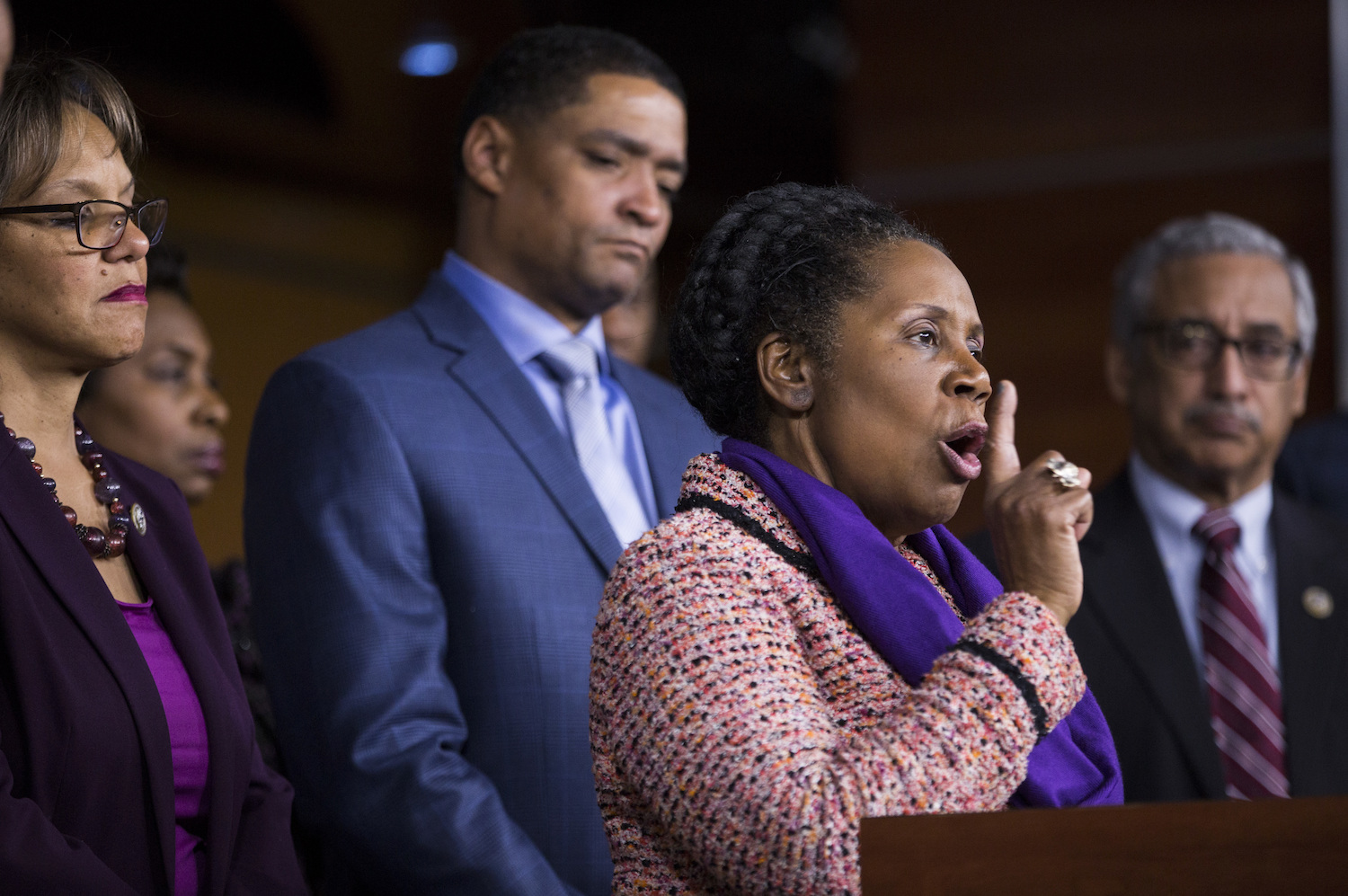 Black Caucus members storm Senate floor to protest Sessions