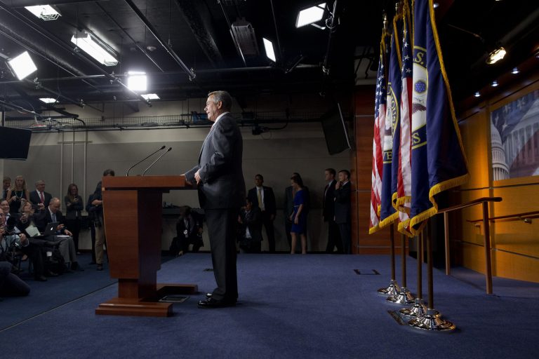 The Sunday morning shows are likely to discuss House Speaker John Boehner and his sudden resignation.Â (AP Photo/Jacquelyn Martin)