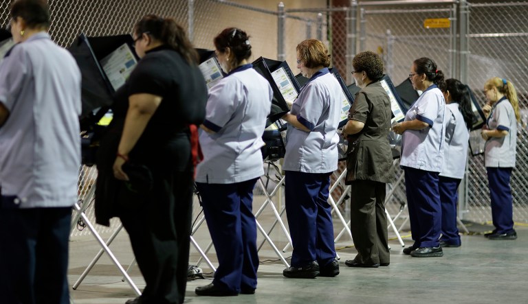 White House press secretary said late Wednesday that President Trump had signed an executive order to dissolve the Presidential Advisory Commission on Election Integrity due to legal challenges from multiple states. Trump said on Thursday only voter ID laws would help ensure that only legal citizens are voting around the country. (AP Photo/John Locher, file)