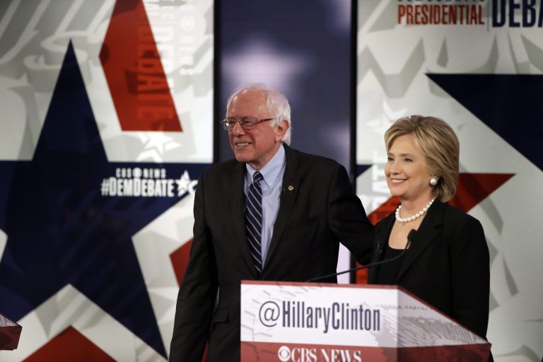 Sen. Bernie Sanders trails front-runner Hillary Clinton by 31 points in a new poll. (AP Photo/Charlie Neibergall)