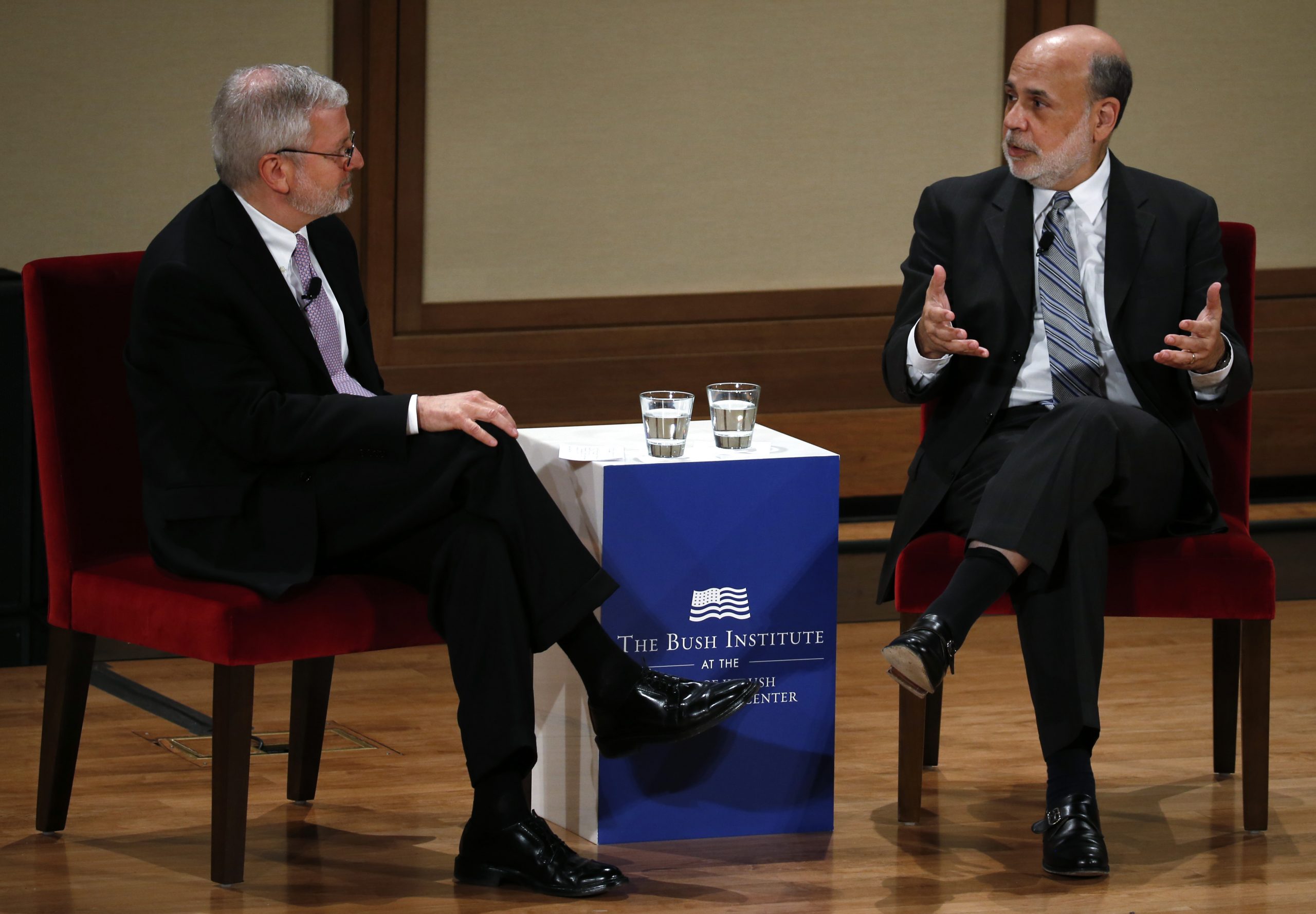 Ex-Fed chief talks ’08 crisis at Bush Institute
