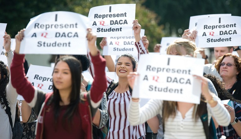 DACA gives nearly 800,000 immigrants who came to the U.S. illegally as children the ability to work and stay in the U.S., but Republicans say that kind of program should have been created by legislation, not unilaterally by President Obama. (Chieko Hara/The Porterville Recorder via AP)