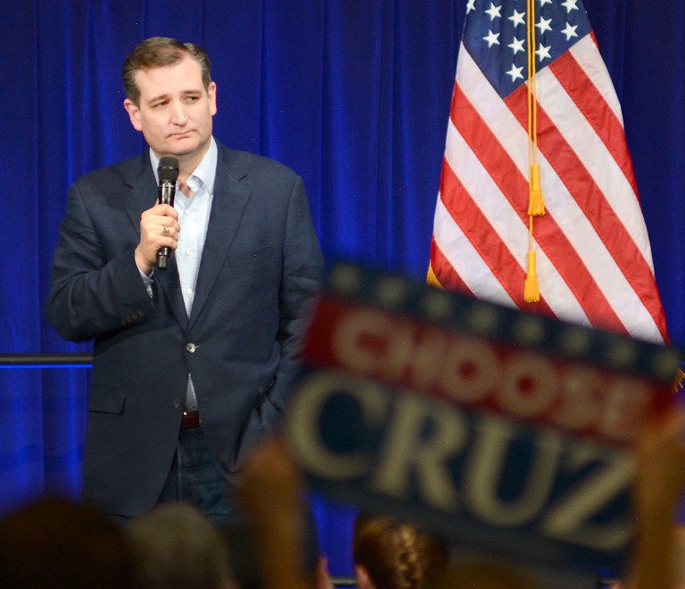 A Washington Post columnist wrote that Ted Cruz's inaction when Carly Fiorina fell onstage was his undoing. (Samuel Hoffman/The Journal-Gazette via AP)