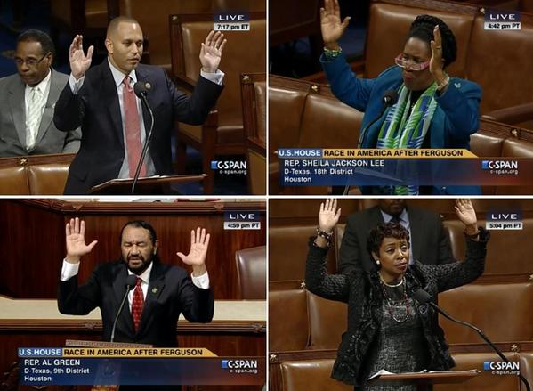Dems who raised hands for Ferguson voted against limiting police militarization