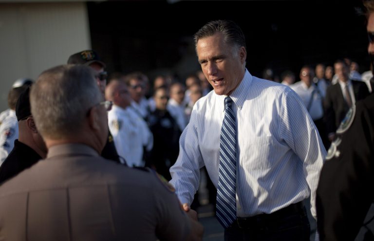 Republican presidential candidate Mitt Romney in West Palm Beach, Fla. (AP Photo)