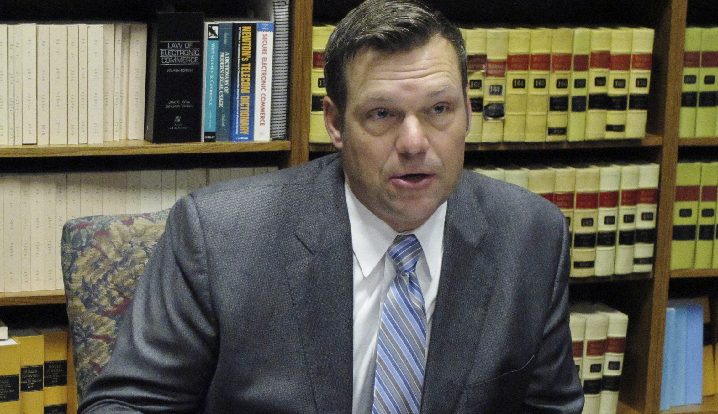 Kansas Secretary of State Kris Kobach wanted proof-of-citizenship requirements during voter registration