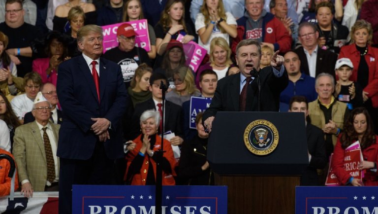 "As long we are proud of who we are there is nothing we can't accomplish, we need Republicans in office in the Senate, where we are doing really good. ... and we need Rick Saccone," President Trump said at the rally in Moon Township, Pa. (Justin Merriman, photojournalist)