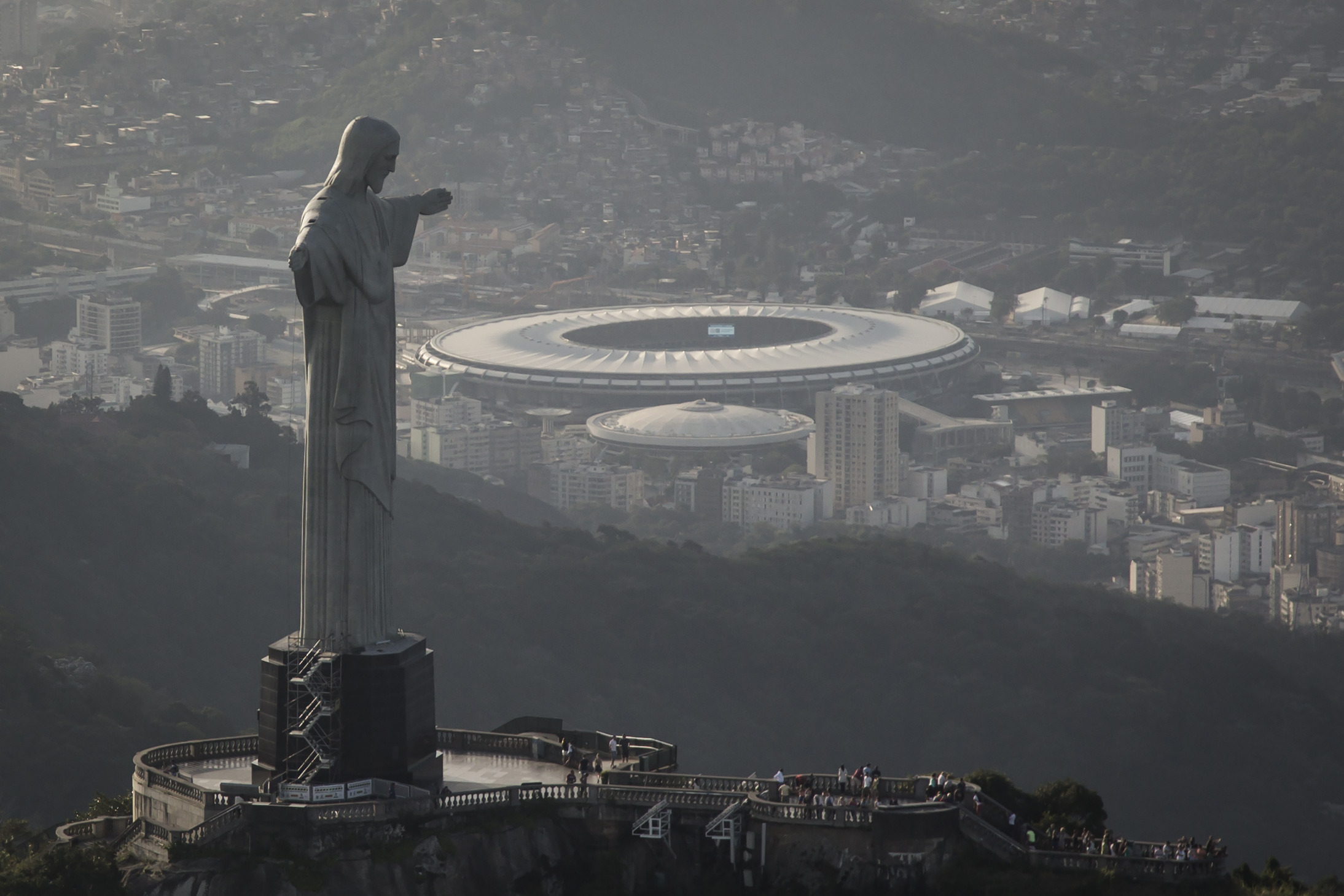 AP PHOTOS: Brazil in countdown for World Cup start