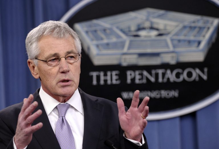 FILE - In this Jan. 24, 2014, file photo, Defense Secretary Chuck Hagel speaks at the Pentagon in Washington. Hagel is ordering military leaders to put a renewed emphasis on moral behavior across the force following a series of ethical lapses that have included cheating scandals among the Navy and Air Force's nuclear missions. (AP Photo/Susan Walsh, File)
