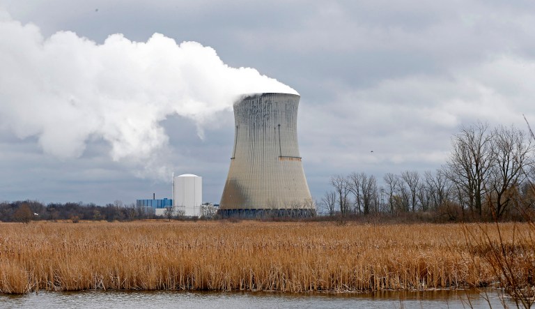 Beyond Nuclear have petitioned the Supreme Court to block the construction of a transmission line for the Fermi 3 nuclear reactor in Detroit, similar to the Davis-Besse Nuclear Power Station in Oak Harbor, Ohio, pictured. (AP Photo/Ron Schwane, File)