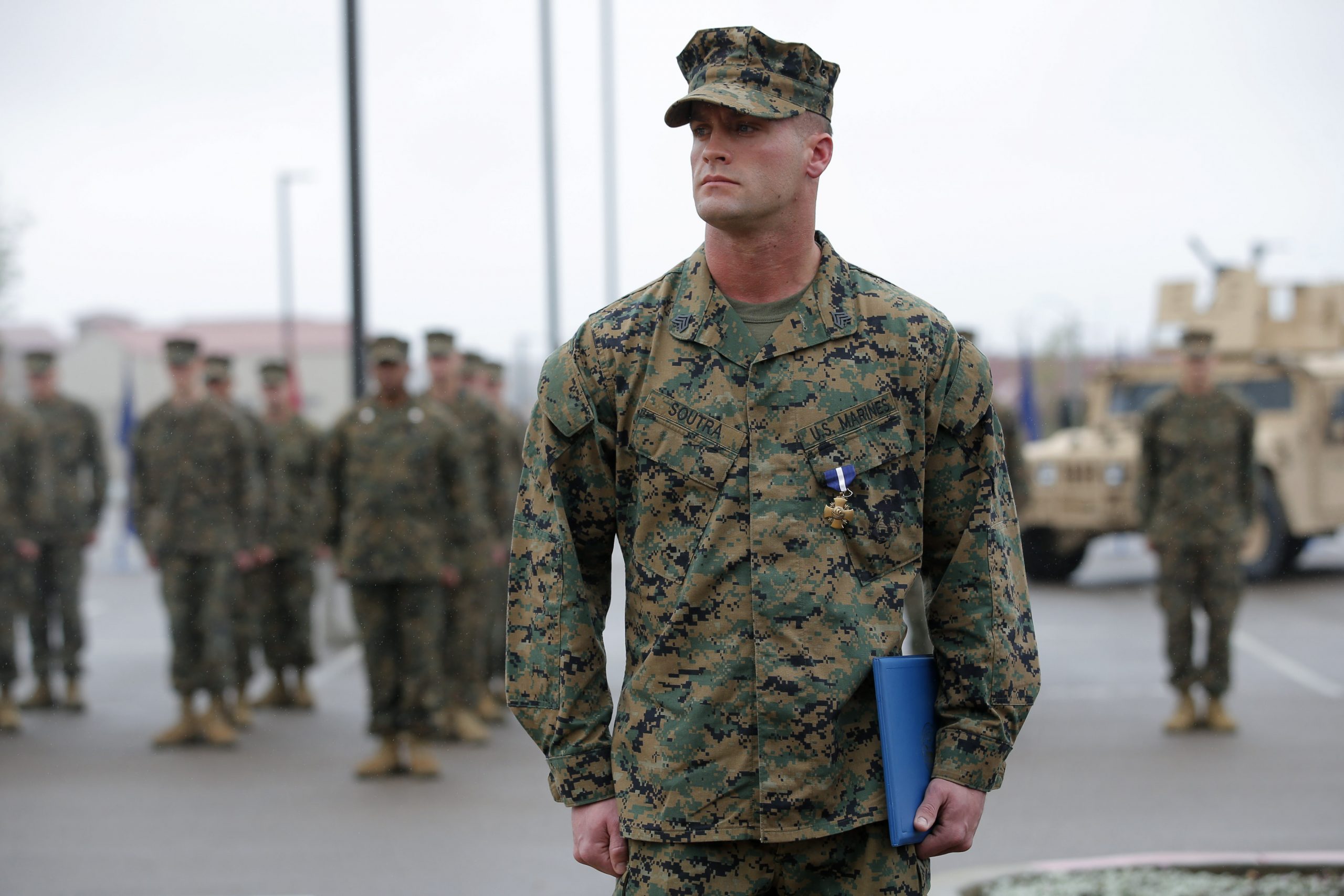 Marine special operations team members honored