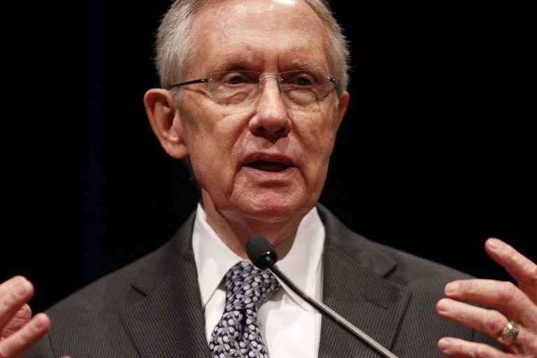 Sen. Harry Reid, D-Nev., wants House Republicans to pass a bipartisan immigration reform bill that includes a pathway to citizenship. (AP/John Locher)