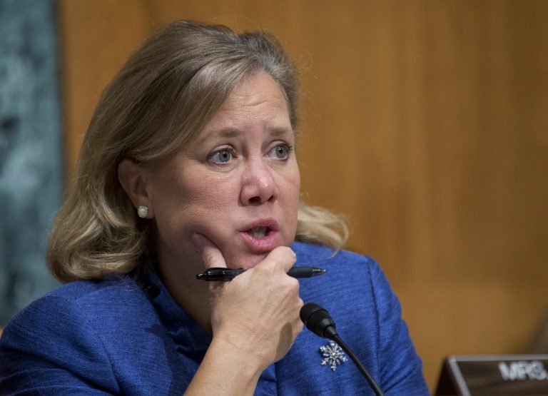 Sen. Mary Landrieu, D-La., who faces a tough re-election contest, speaks during a hearing on Capitol Hill in Washington in December 2012. (AP Photo/Manuel Balce Ceneta, File)