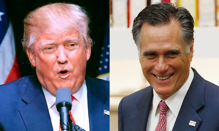 It's unclear what the two talked about, according to reports, but news of the phone call from Trump to Romney have surfaced days after Trump said he would like to keep some parts of the Affordable Care Act intact. (AP Photos)