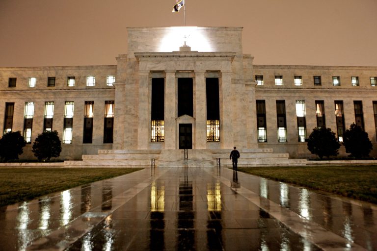 FILE- This March 27, 2009, file photo, shows the Federal Reserve Building on Constitution Avenue in Washington. With an eye on the âfiscal cliff,â the Federal Reserve is expected to announce a new bond-buying plan to support the U.S. economy on Tuesday, Dec. 11, 2012.
