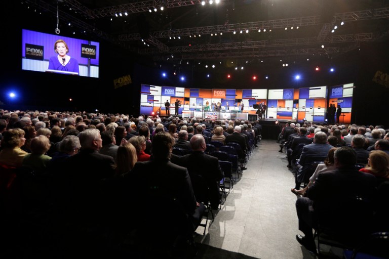 Some pundits and candidates have criticized the hosting TV networks for not allowing all of the major GOP candidates to participate in their prime-time debates. (AP Photo/Chuck Burton)