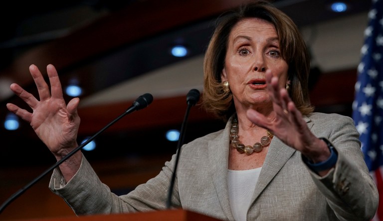 A chorus of Democrats is calling out for Trump to confront Putin. (AP Photo/Andrew Harnik)