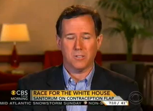 Santorum: I voted for contraception