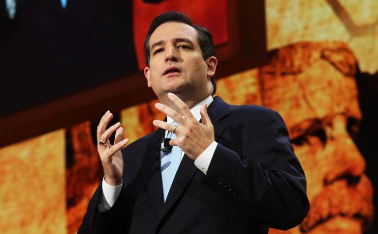 TAMPA, FL - AUGUST 28:  Senate Republican Candidate, Texas Solicitor General Ted Cruz speaks during the Republican National Convention at the Tampa Bay Times Forum on August 28, 2012 in Tampa, Florida. Today is the first full session of the RNC after the start was delayed due to Tropical Storm Isaac.  (Photo by Spencer Platt/Getty Images)