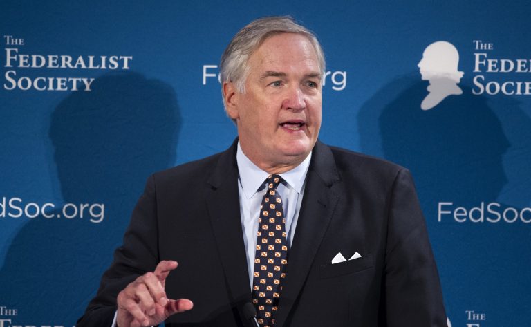 Luther Strange has thrown his hat into the ring to take over Jeff Sessions' U.S. Senate seat. (AP Photo/Cliff Owen)