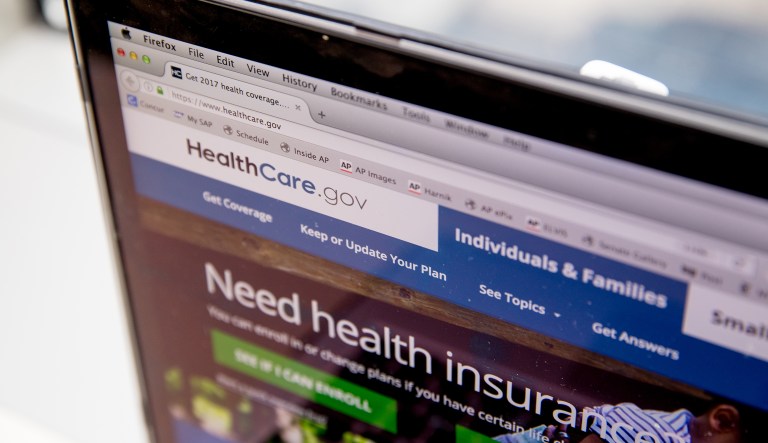 141 insurers have submitted applications to offer plans on healthcare.gov, down from 227 insurers that submitted plans at the initial deadline last year. (AP Photo/Andrew Harnik)