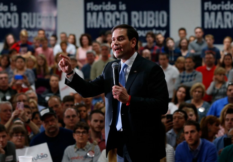 Among the one in five Florida voters who have already cast their ballots, Marco Rubio leads Donald Trump 48 percent to 23 percent. (AP Photo/Paul Sancya)