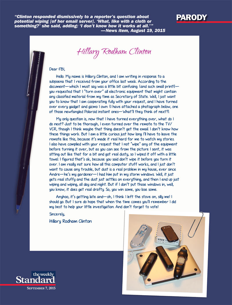 Hillary’s Senior Moment