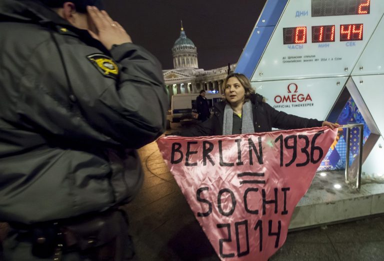 In Sochi, new complaints about Russia anti-gay law